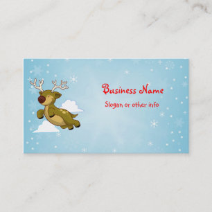 Christmas Reindeer Business Card