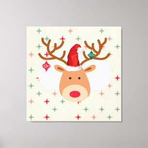 Christmas Reindeer Canvas Print