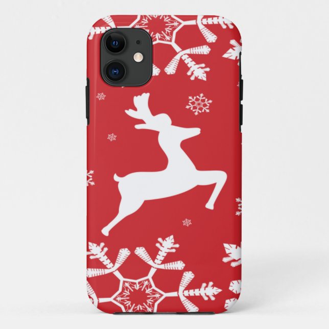 Christmas Reindeer Case-Mate iPhone Case (Back)