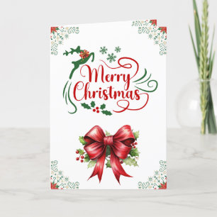 Christmas Reindeer Customized Holiday Card