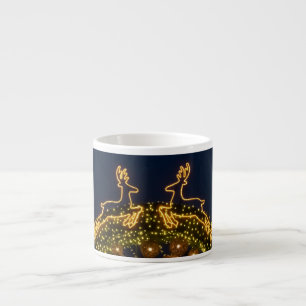 Christmas reindeer espresso cup