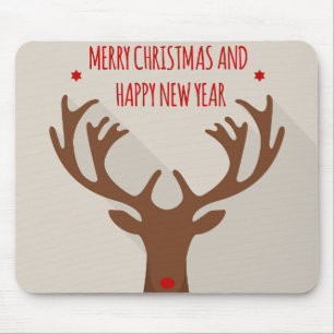 Christmas reindeer hip cool elk modern mouse pad
