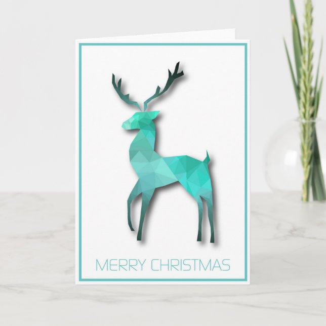 Christmas Reindeer Holiday Card (Front)