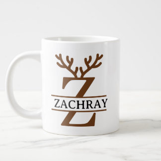 Christmas Reindeer holiday Mug, Custom winter  Large Coffee Mug