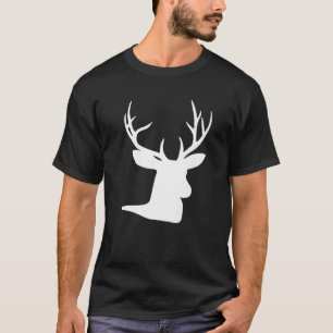 Christmas Reindeer Hunter Deer Meat Hunting Reinde T-Shirt
