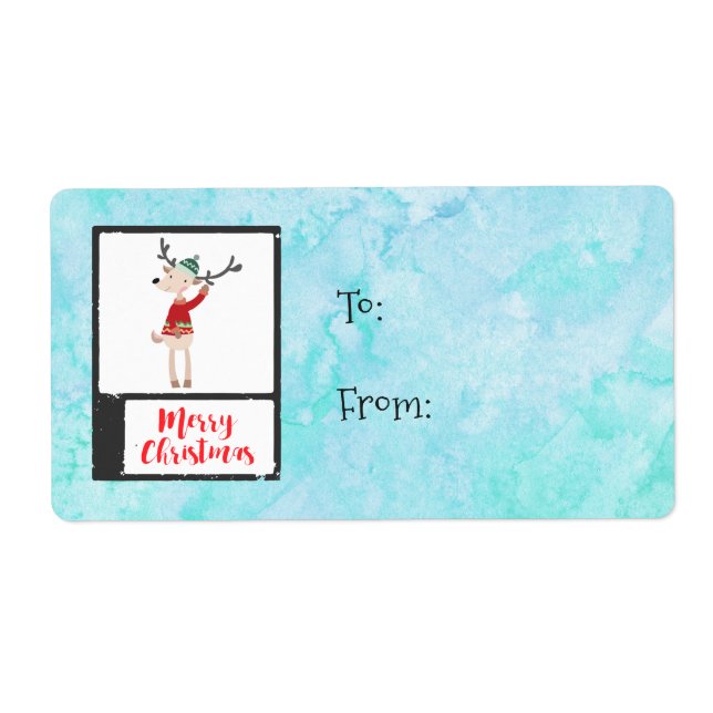 Christmas Reindeer In An Ugly Sweater Whimsical (Front)