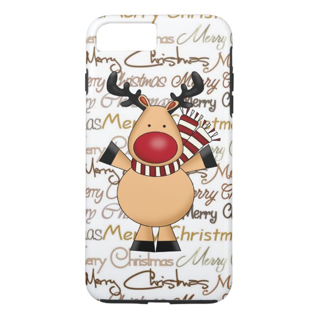 Christmas Reindeer iPhone 7 plus tough case (Back)