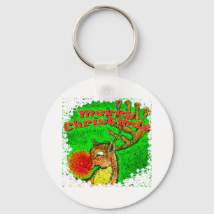 Christmas Reindeer Keychain