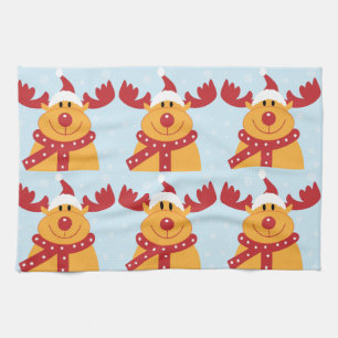 Christmas Reindeer Kitchen Towel