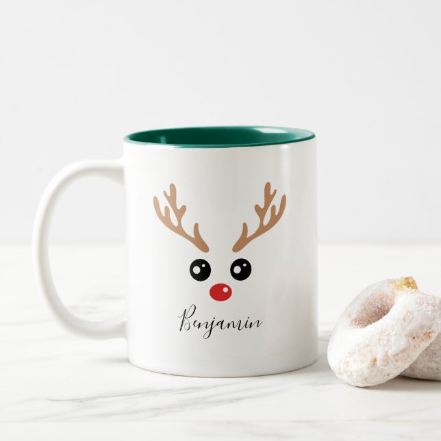Christmas Reindeer Mug (Avec donut)