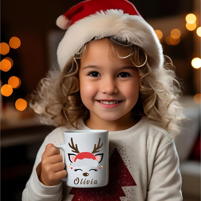 Christmas Reindeer Mug | Reindeer Face mug (Creator Uploaded)