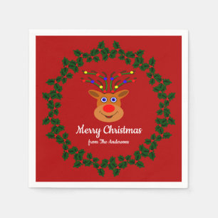 Christmas Reindeer Napkins