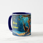 Christmas reindeer North Pole fantasy art