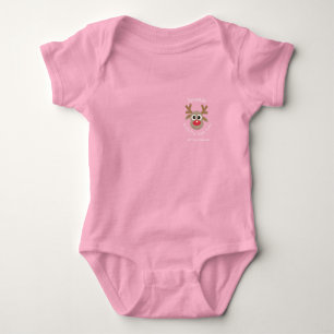 Christmas Reindeer North Pole Sleigh Team Fun Baby Bodysuit