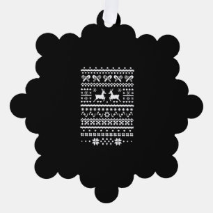 christmas reindeer ornament card