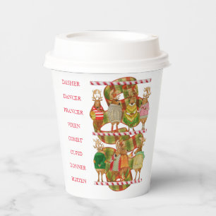 Christmas Reindeer Paper Cups