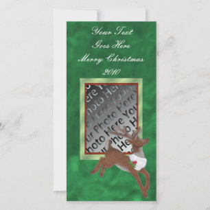 Christmas Reindeer Photo Card