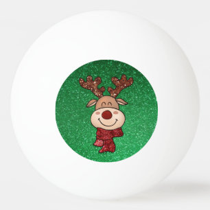Christmas Reindeer Ping Pong Ball