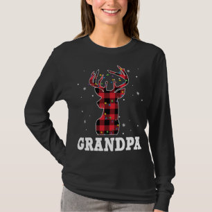 Christmas Reindeer Plaid Family Matching Pajama Gr T-Shirt