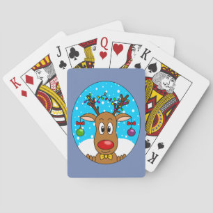 Christmas Reindeer Playing Cards