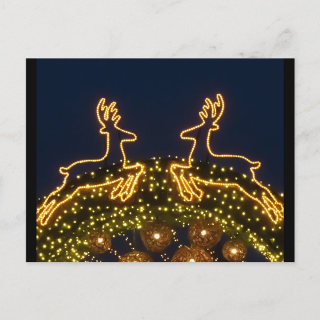 Christmas reindeer postcard (Front)