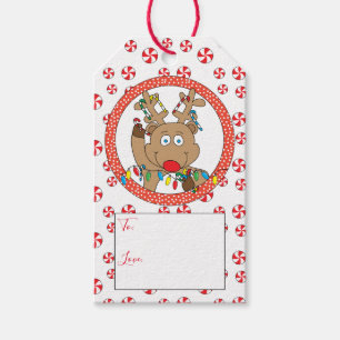 Christmas Reindeer Says Gift Tags