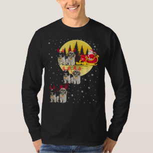 Christmas Reindeer Shih Tzu Xmas Idea T-Shirt