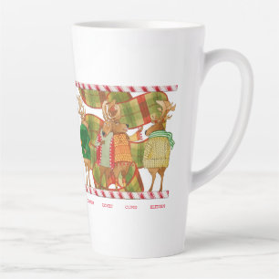 CHRISTMAS REINDEER Tall Latte Mug