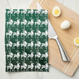 Christmas Reindeer Towel Custom Holiday Tea Towels