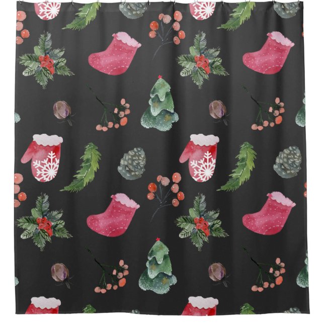 Christmas Reindeer: Watercolor Seamless Pattern (Front)