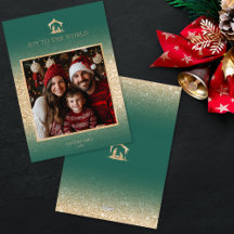 Christmas Religious Nativity Scene Family Photo