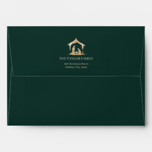 Christmas Religious Nativity Star Of Bethlehem Envelope