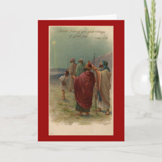 Christmas Religious Shepherds Greeting Card