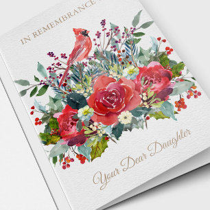 Christmas Remembrance Card   Dear Daughter