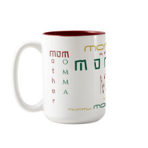 Christmas Repeating Name Personalized Coffee Mugs