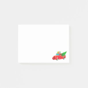 Christmas Retro Car Holiday Post-it Notes