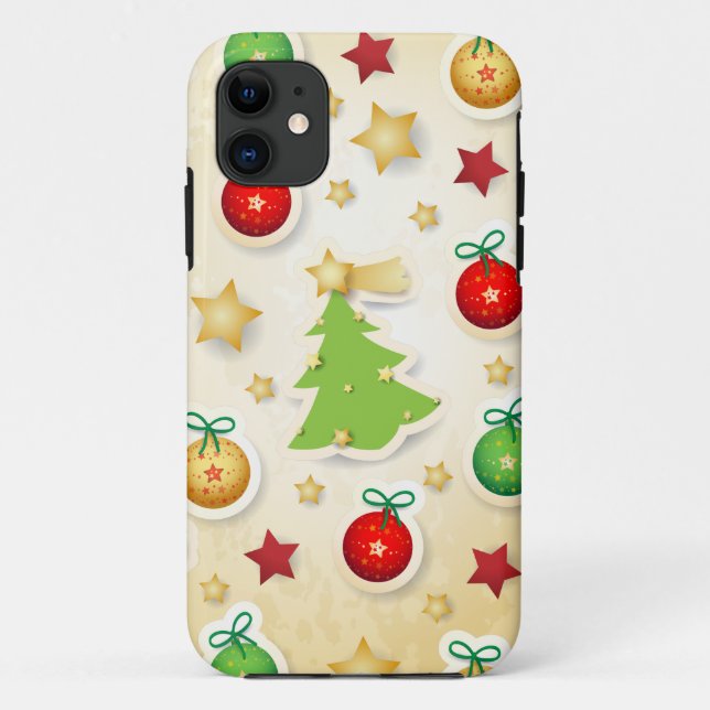 Christmas retro pattern Case-Mate iPhone case (Back)