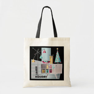 Christmas Retro Tree Tote Bag