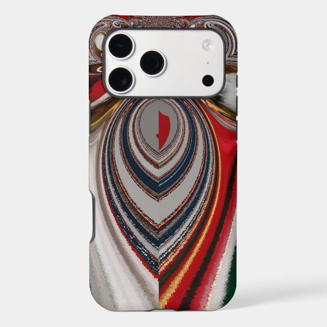 Christmas Retro Vintage Texture Abstract Art Print (Back)