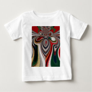 Christmas Retro Vintage Texture Abstract Art Print Baby T-Shirt