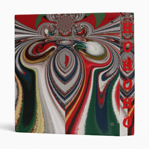 Christmas Retro Vintage Texture Abstract Art Print Binder