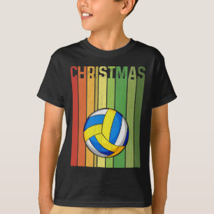 Christmas Retro Volleyball Player Cute Group Match T-Shirt
