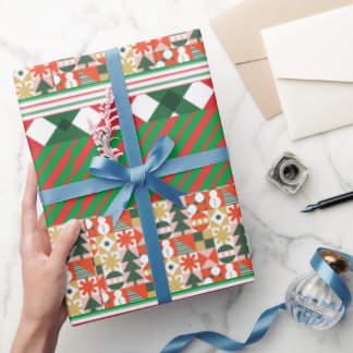 Christmas Retro Wrapping Paper