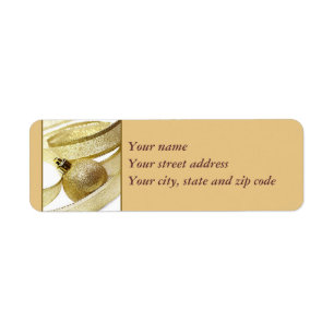 Christmas return address label