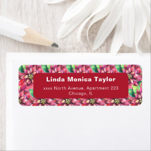Christmas Return Address Label