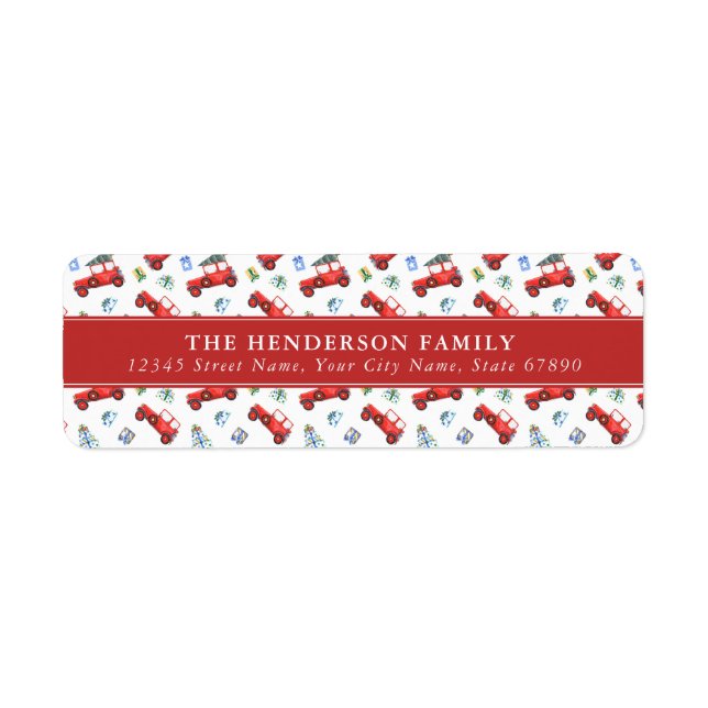 Christmas Return Address Labels (Front)