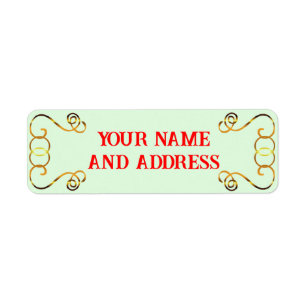 Christmas Return Address Labels