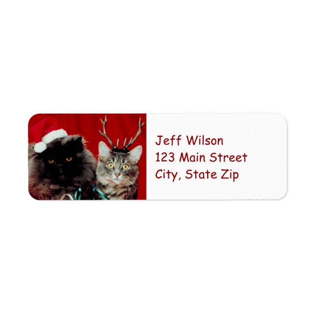 Christmas Return Address Labels (Front)