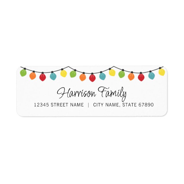 Christmas Return Address Labels (Front)