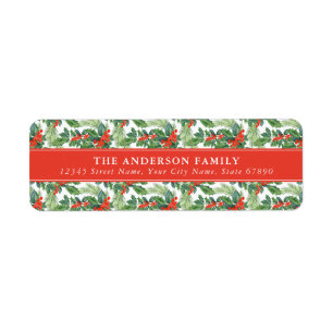 Christmas Return Address Labels